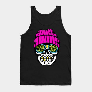 Skull beanie trippy Tank Top